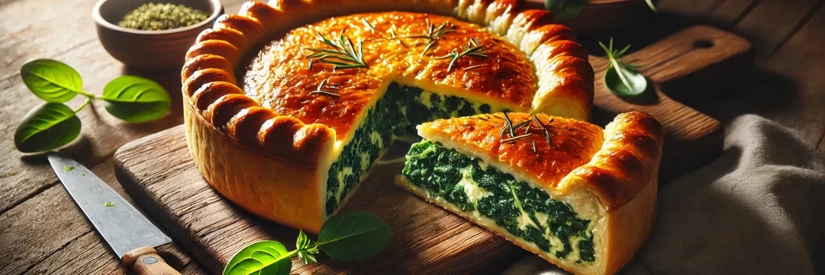 Torta de Espinafre Congelado com Queijo Praticidade e Sabor